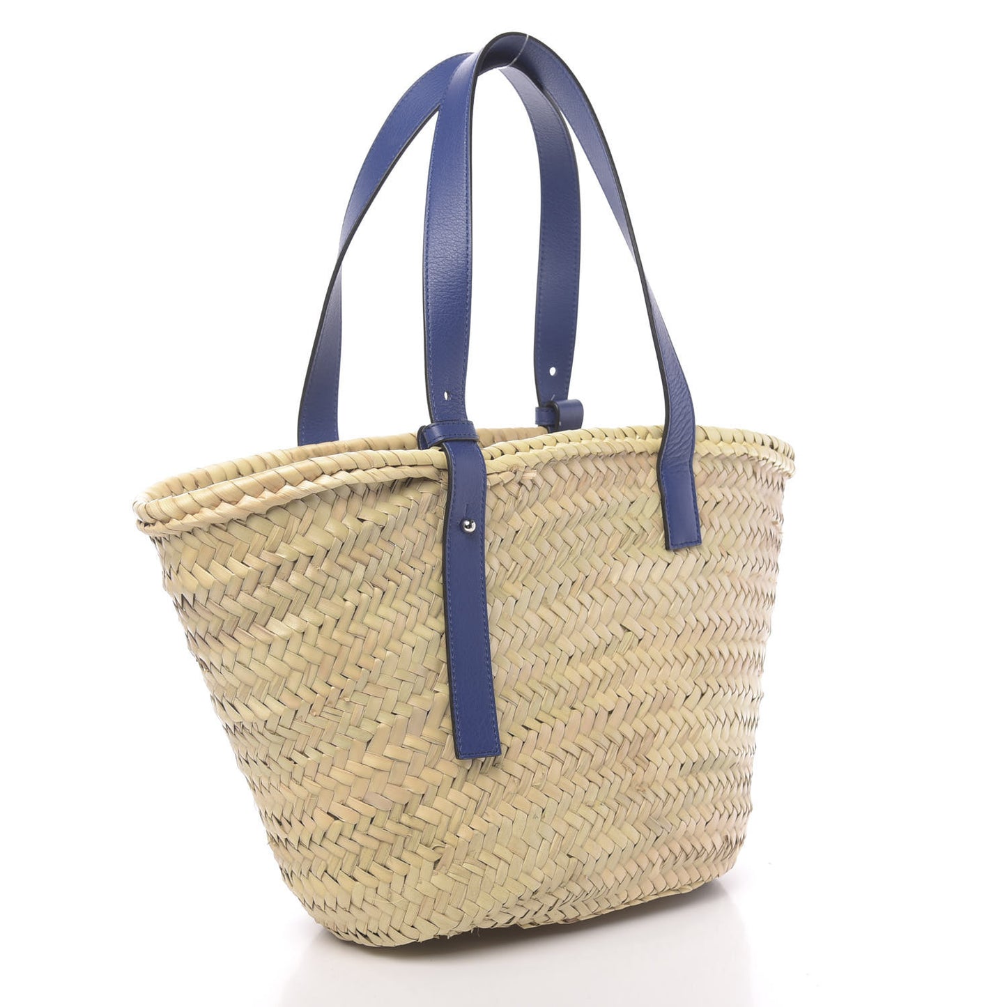 Raffia Basket Tote Bag Cream Multi