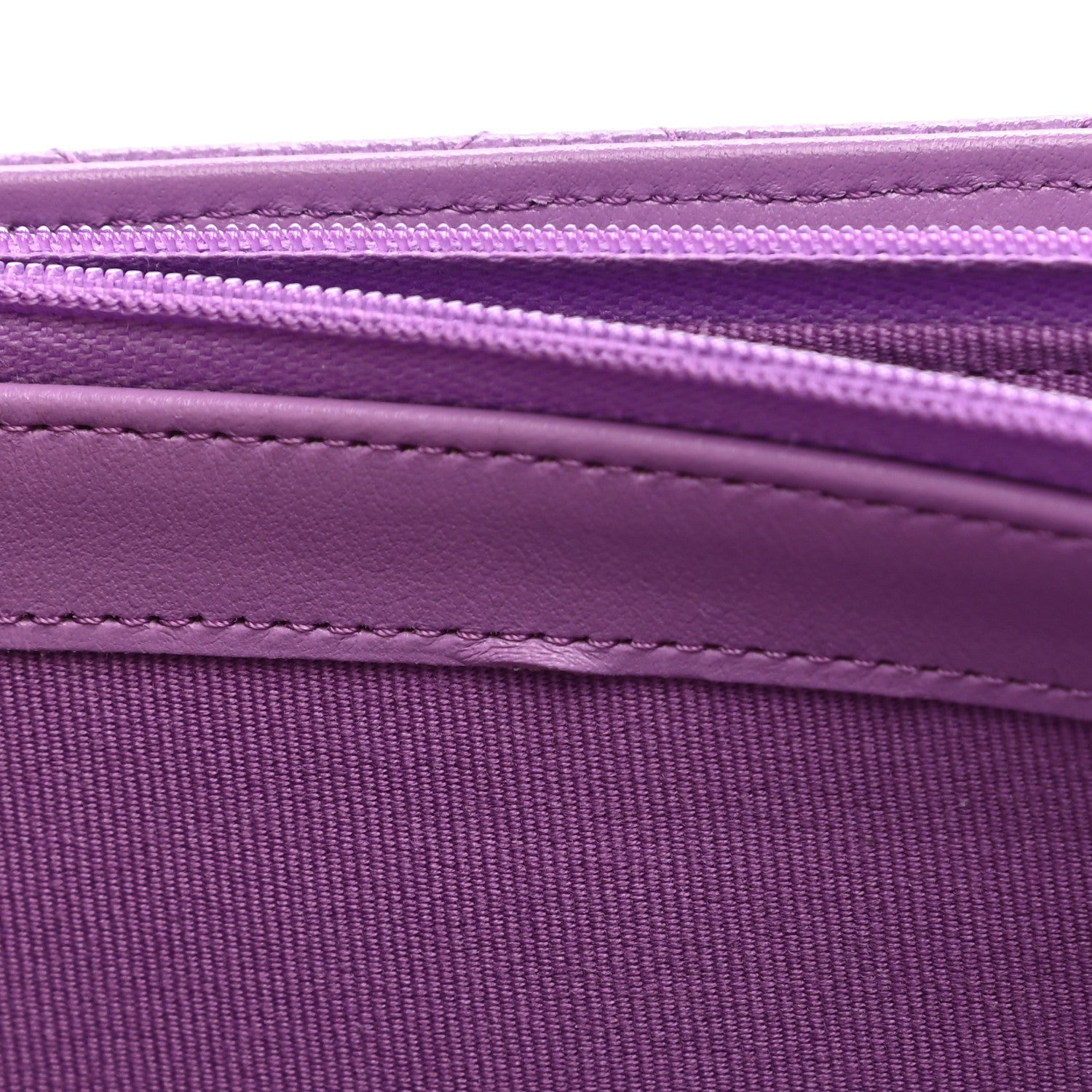 Chanel Caviar Quilted Large Flap Wallet Purple 9 of 10
