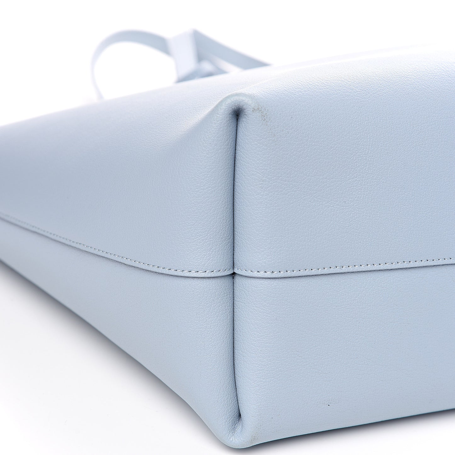 Calfskin Large Shopping Tote Light Blue