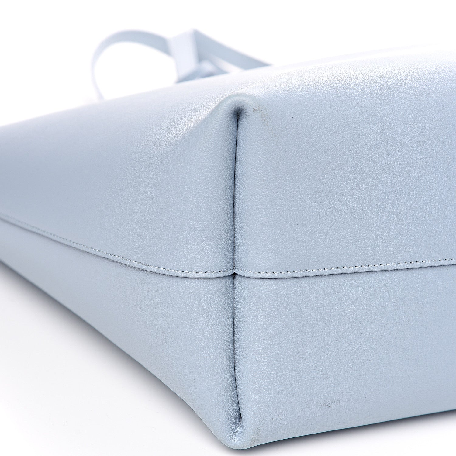 Saint Laurent Calfskin Large Shopping Tote Light Blue 7 of 9