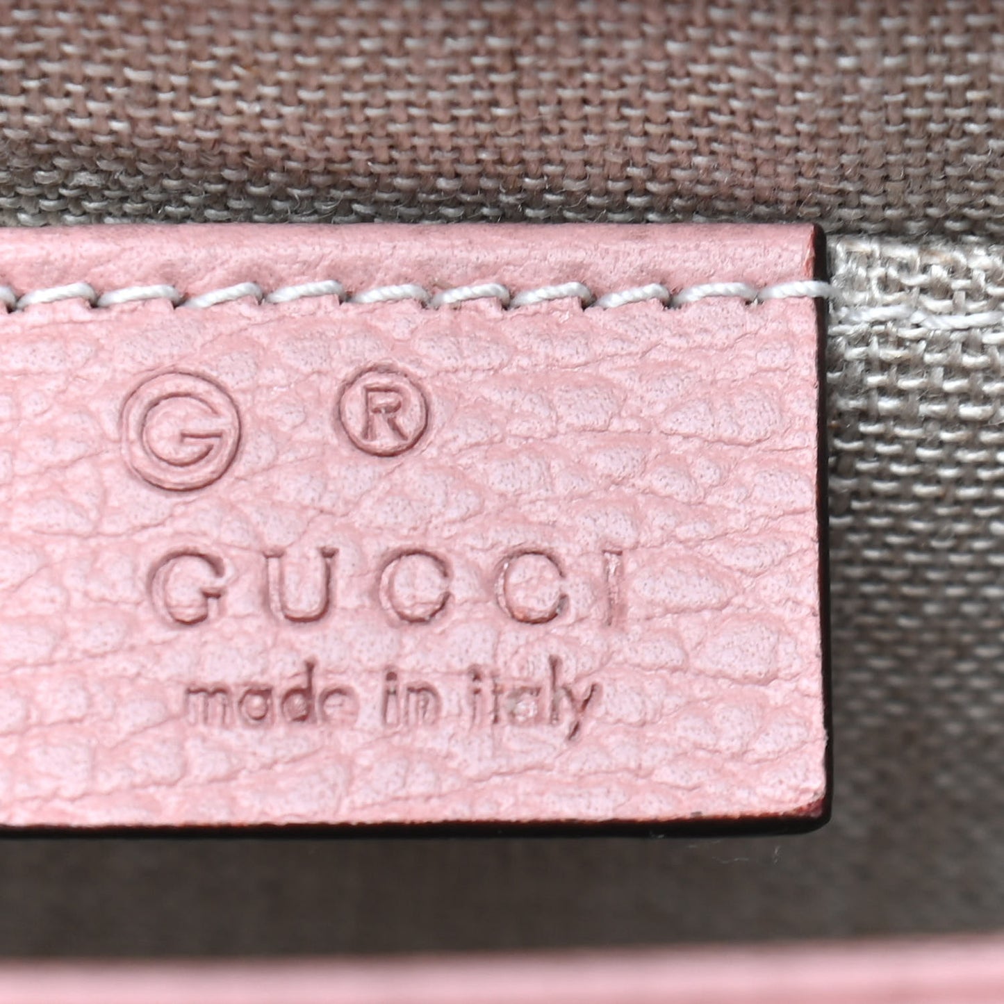 Dollar Calfskin Small Interlocking G Shoulder Bag Soft Pink
