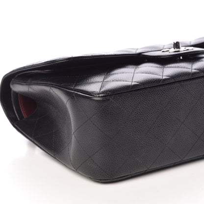 Chanel Caviar Quilted Jumbo Double Flap Black 9 of 11