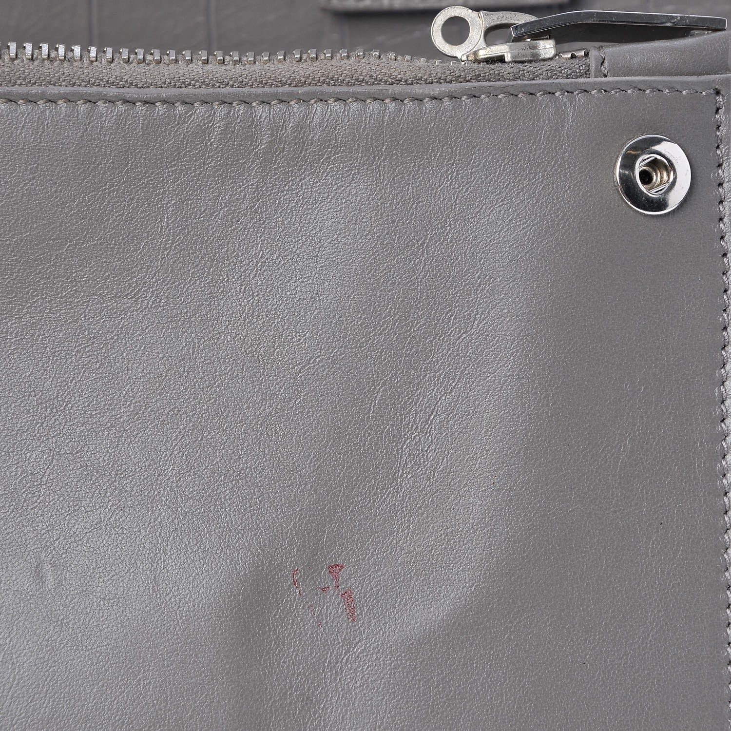 Saint Laurent Calfskin Crocodile Embossed Small Sac De Jour Fog 12 of 12
