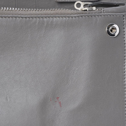 Saint Laurent Calfskin Crocodile Embossed Small Sac De Jour Fog 12 of 12