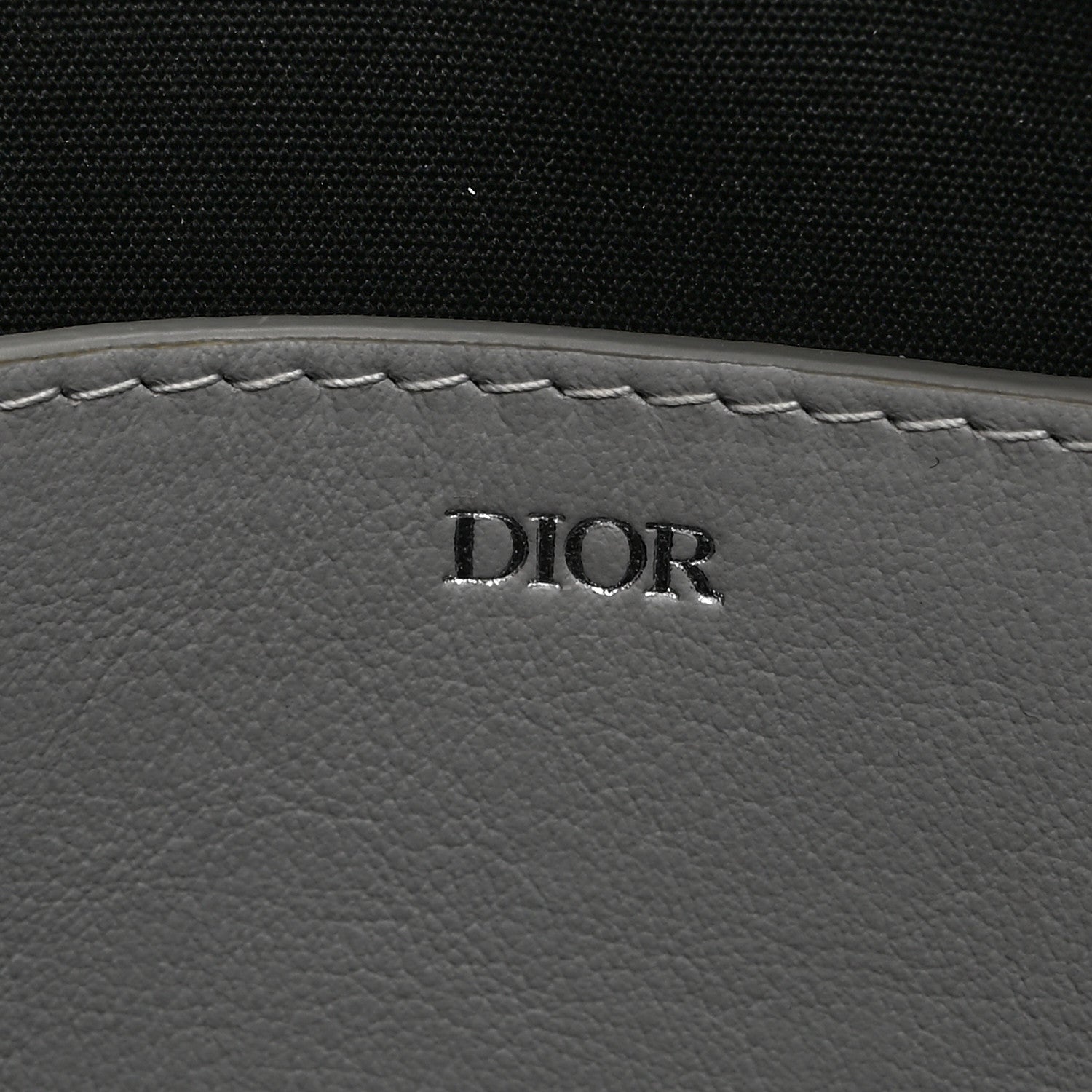 Christian Dior Coated Canvas CD Diamond Pouch Grey 1971193