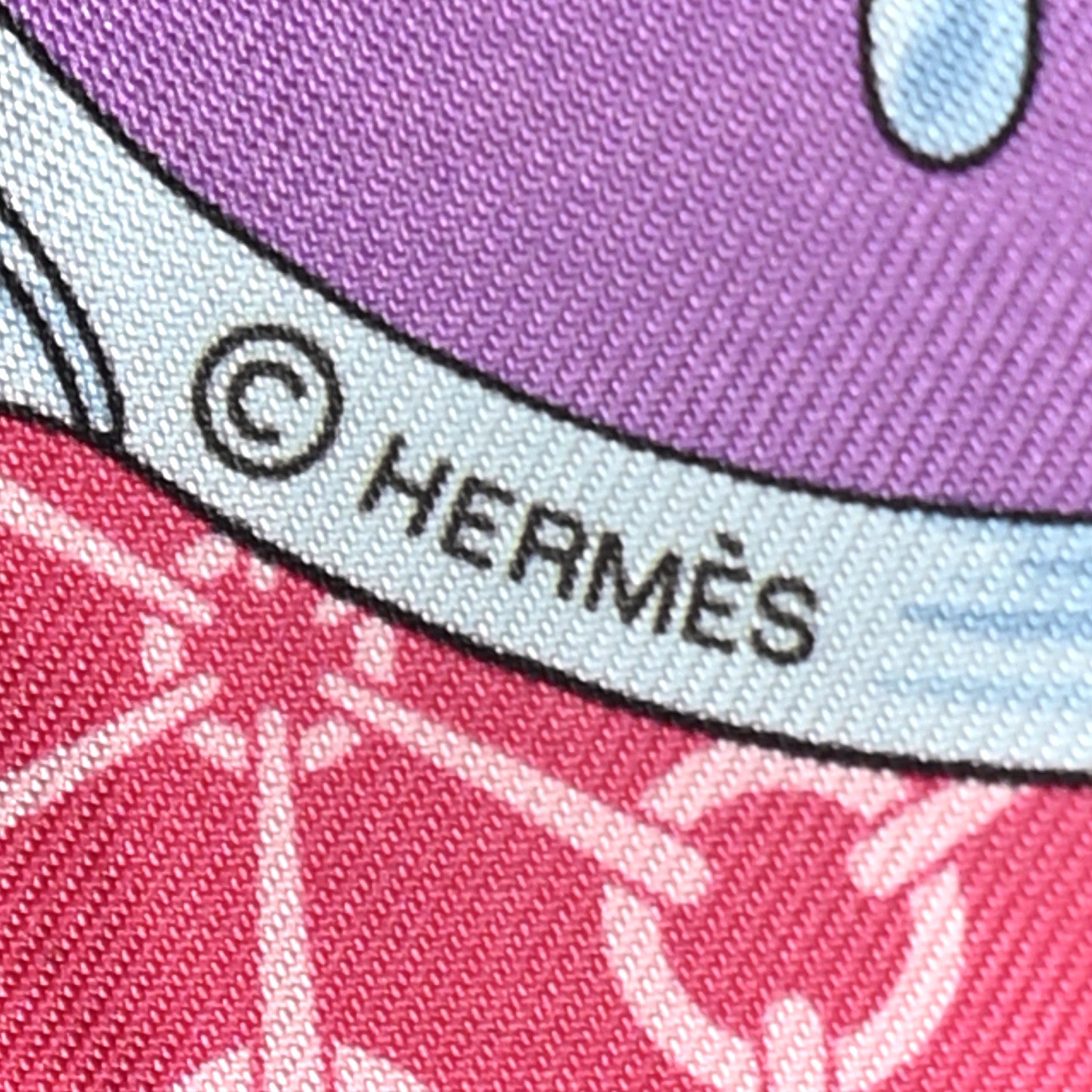 Hermes Silk La Promenade Du Matin Twilly Prune Rose Mauve 3 of 5