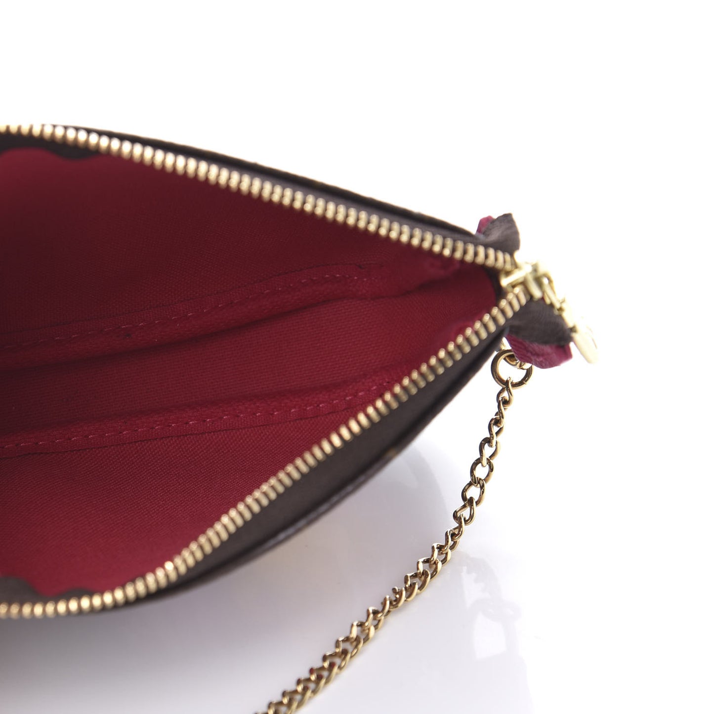 Monogram 2019 Christmas Animation Mini Courchevel Pochette Accessories Fuchsia