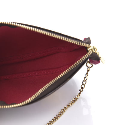 Louis Vuitton Monogram 2019 Christmas Animation Mini Courchevel Pochette Accessories Fuchsia 5 of 10