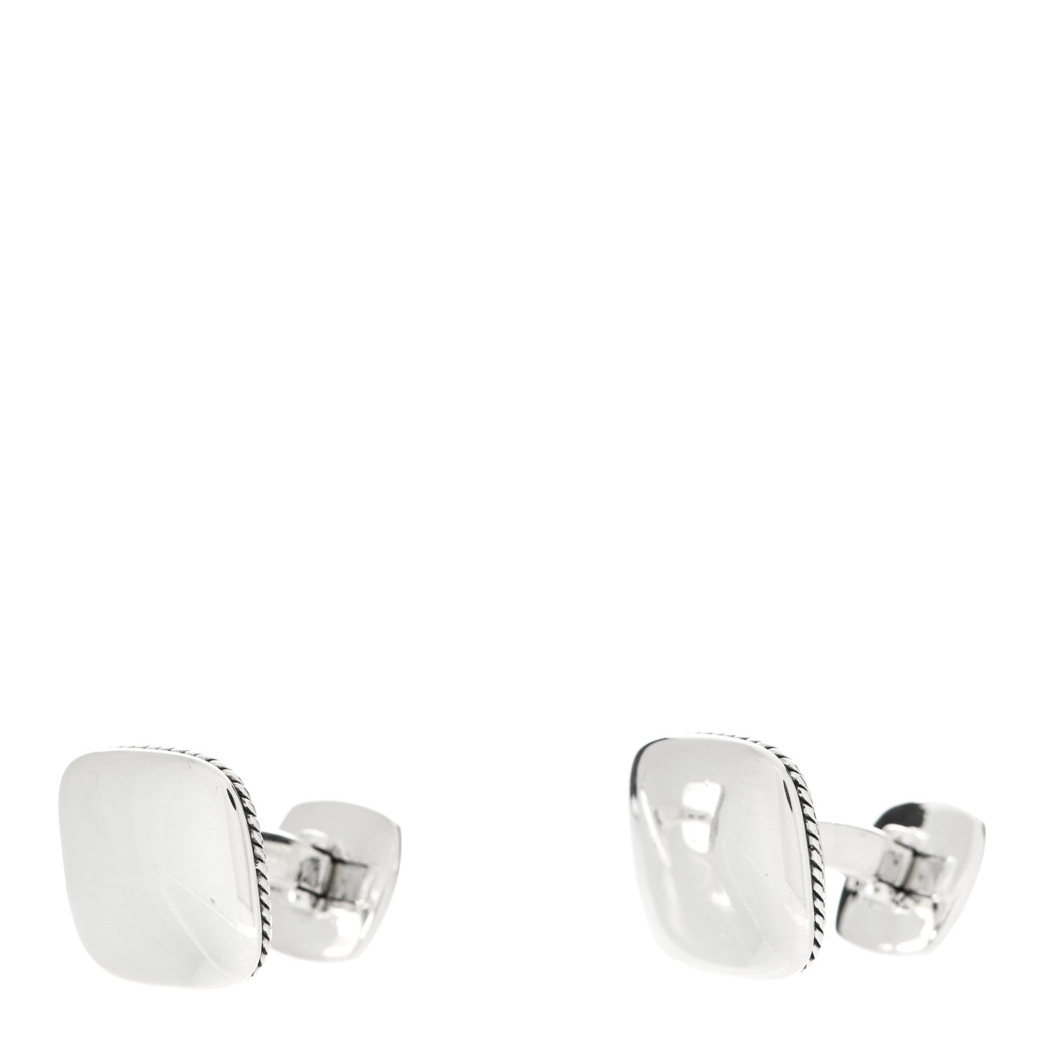 David Yurman Sterling Silver Streamline Cushion Cufflinks 1 of 6