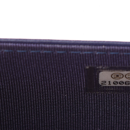 Chanel Lambskin Quilted Degrade Wallet On Chain WOC Purple White 10 of 12