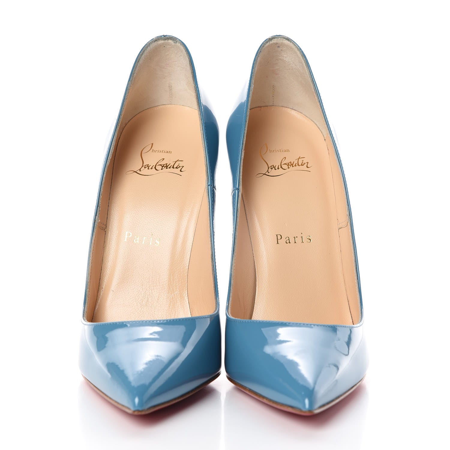 Christian Louboutin Patent So Kate 120 Pumps 37.5 Celeste 2 of 9