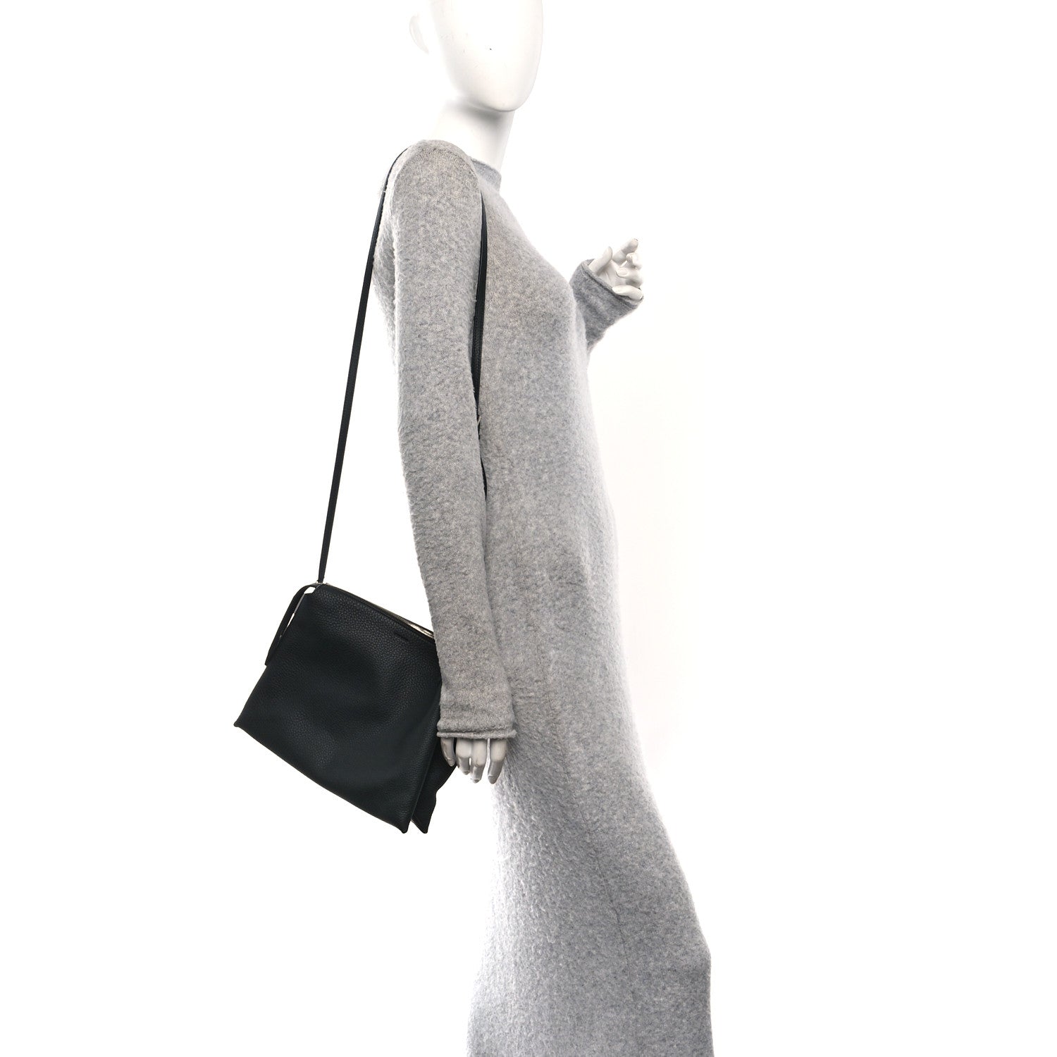 The Row Grained Calfskin Nu Twin Bag Dark Pine 2 of 11