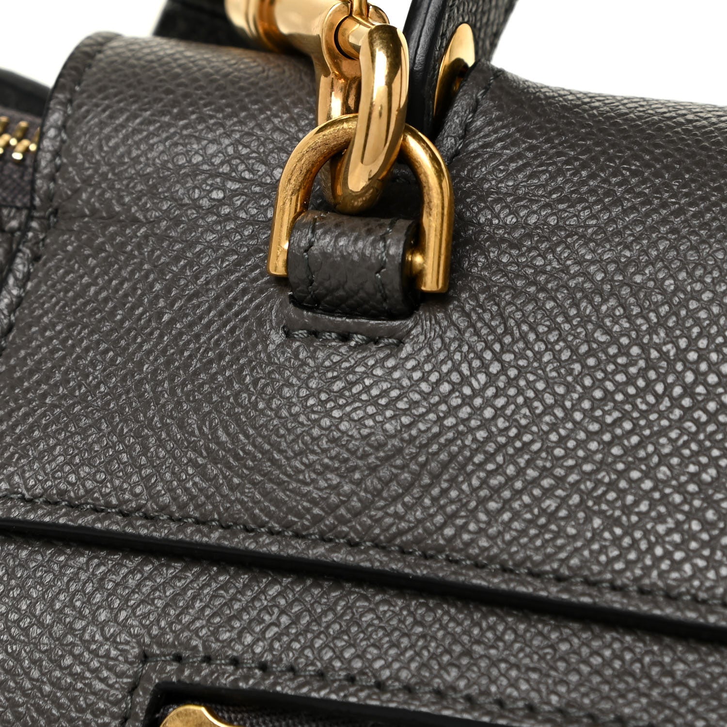 Celine Grained Calfskin Micro Belt Bag Grey 16 of 17