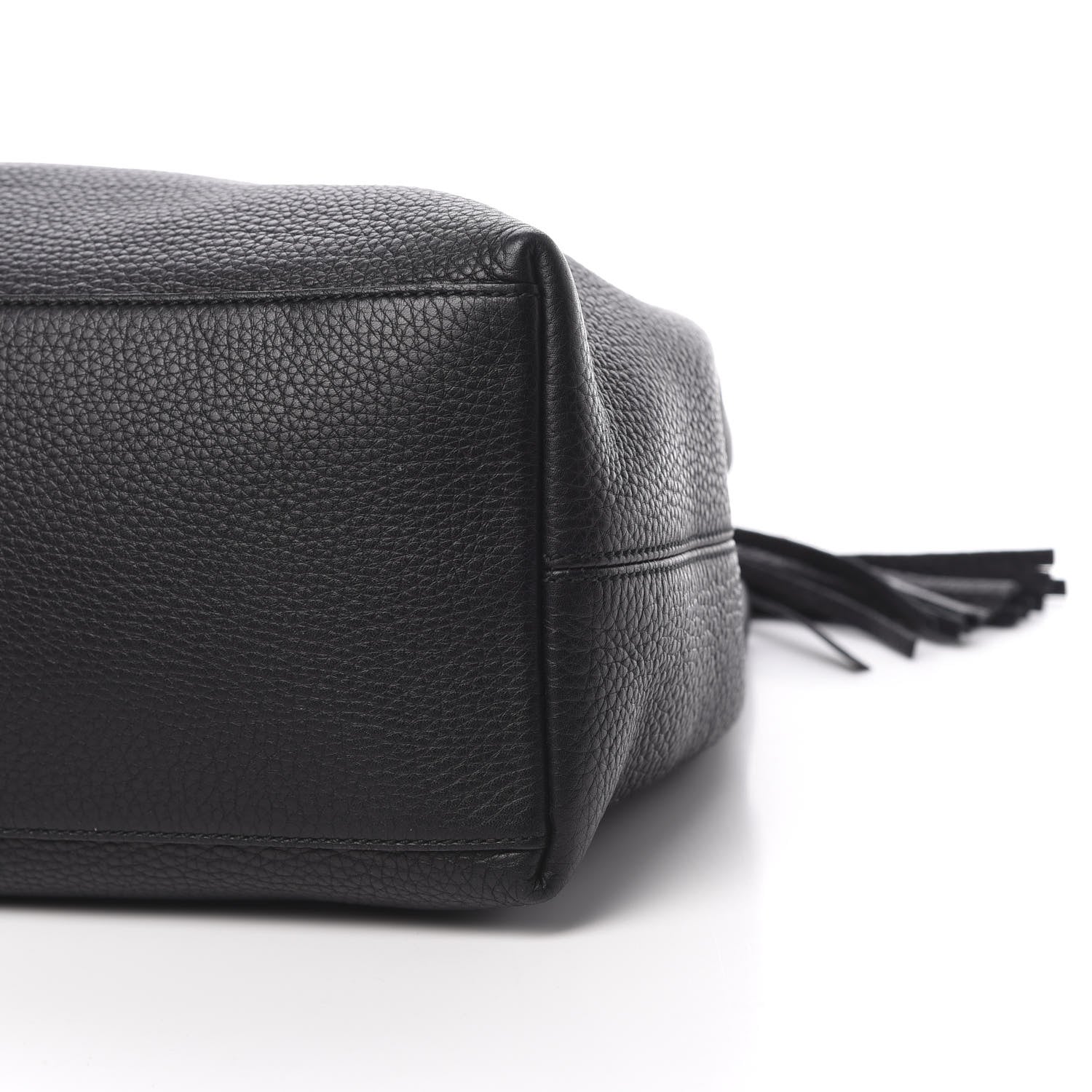 Gucci Pebbled Calfskin Medium Soho Chain Shoulder Bag Black 10 of 11