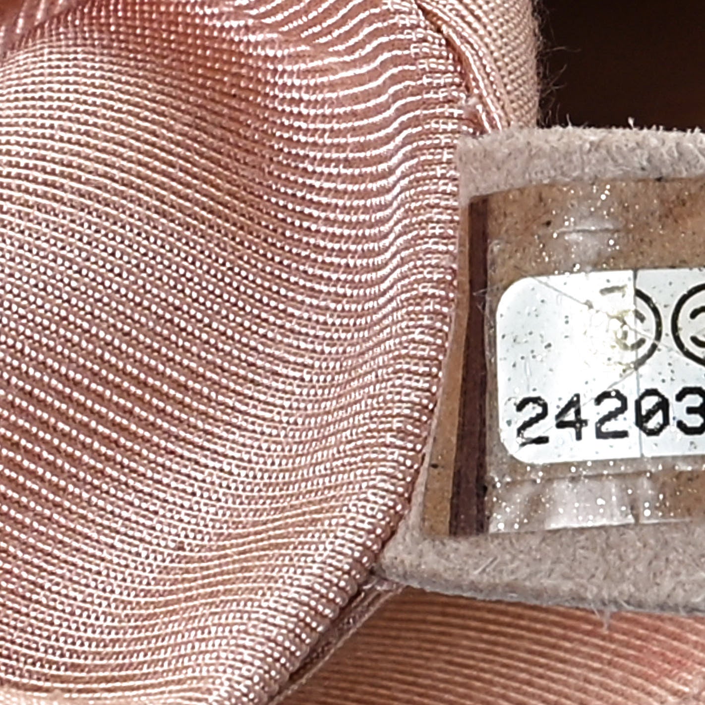 Caviar Chevron Quilted Single Flap Light Pink