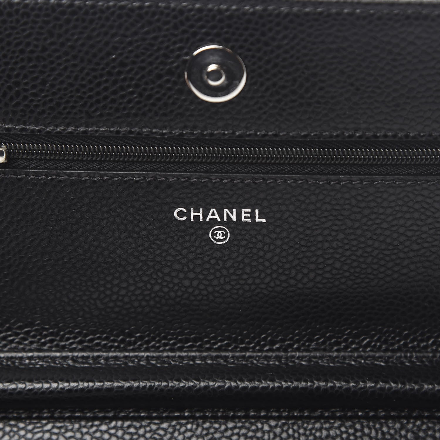Chanel Caviar Quilted Wallet On Chain WOC Black 6 of 13
