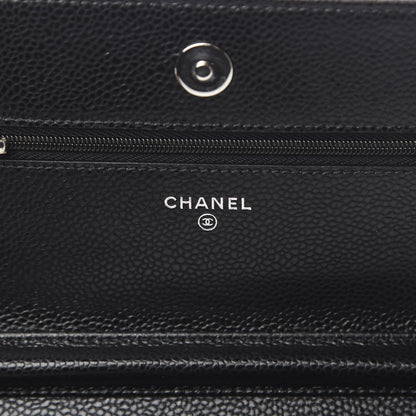 Chanel Caviar Quilted Wallet On Chain WOC Black 6 of 13