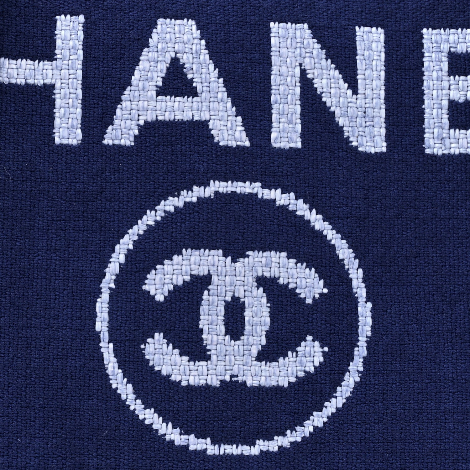 Chanel Mixed Fibers Medium Deauville Tote Blue 8 of 12