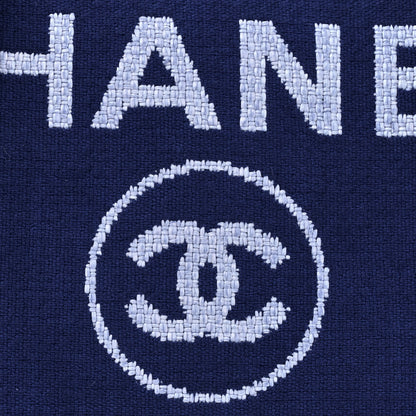 Chanel Mixed Fibers Medium Deauville Tote Blue 8 of 12