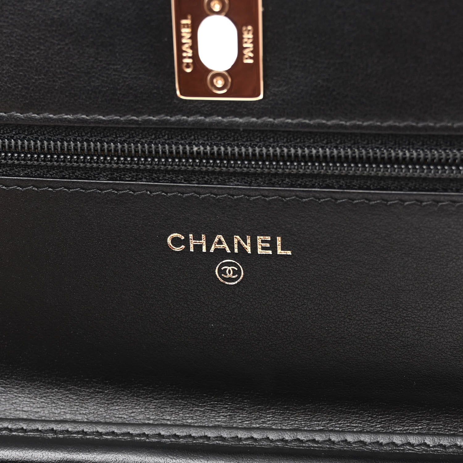 Chanel Velvet Quilted Pearl Crush Wallet On Chain WOC Black 6 of 12