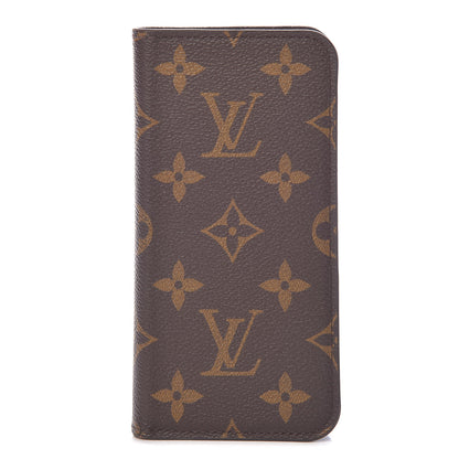 Louis Vuitton Monogram iPhone X Folio Case 1 of 11