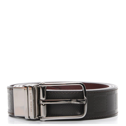 Louis Vuitton Damier Infini Calfskin Boston 30mm Reversible Belt 100 40 Moka 1 of 7