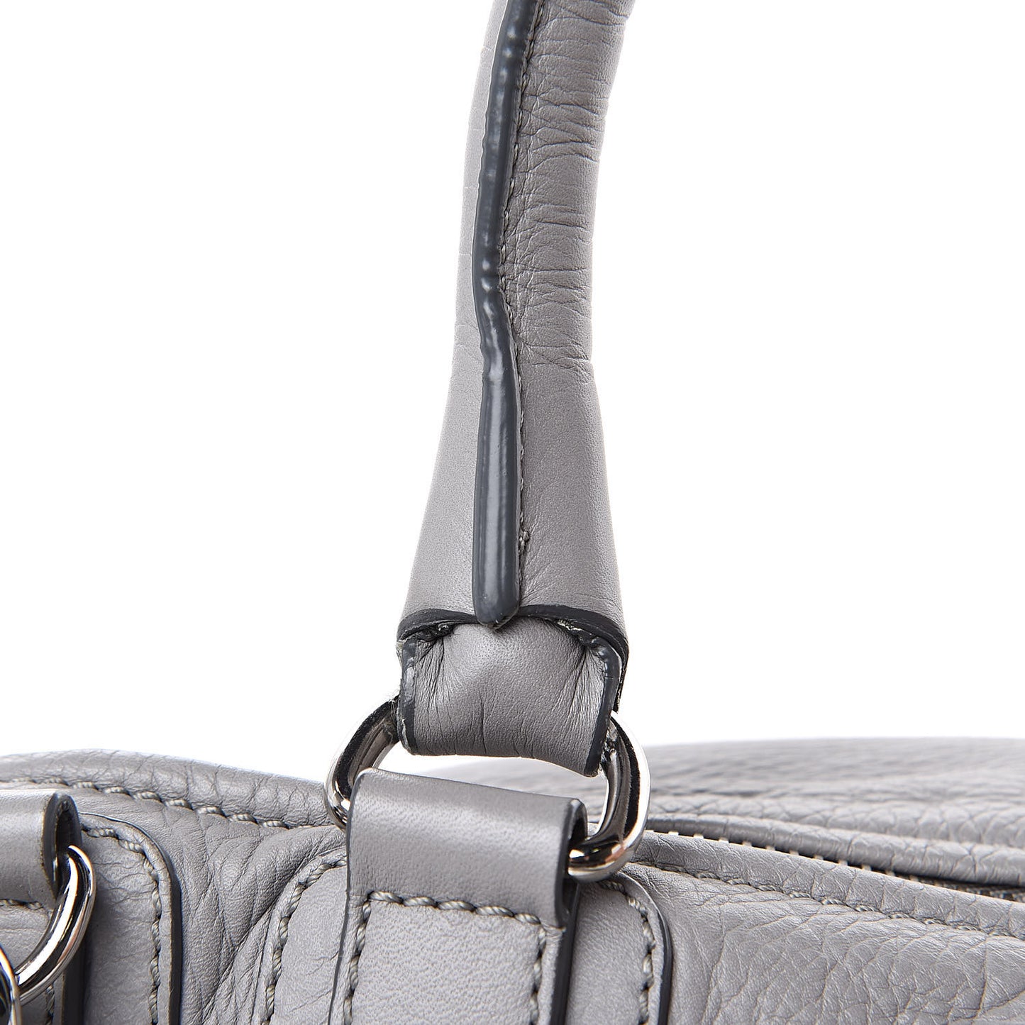 Calfskin Medium Bolt Stud Pandora Pearl Grey