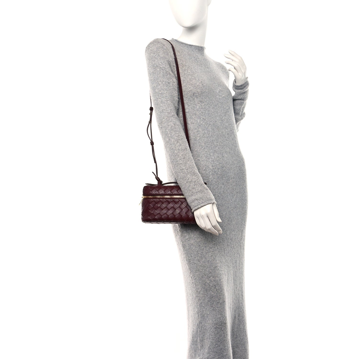 Bottega Veneta Nappa Intrecciato Bang Bang Vanity Case Barolo 2 of 9