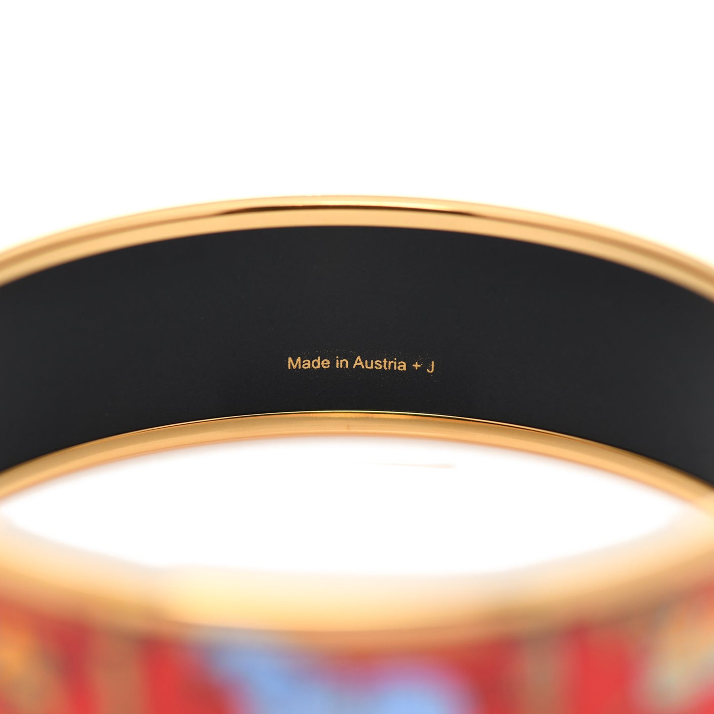 Enamel Printed Tenues Et Couvertures Wide Bracelet 62