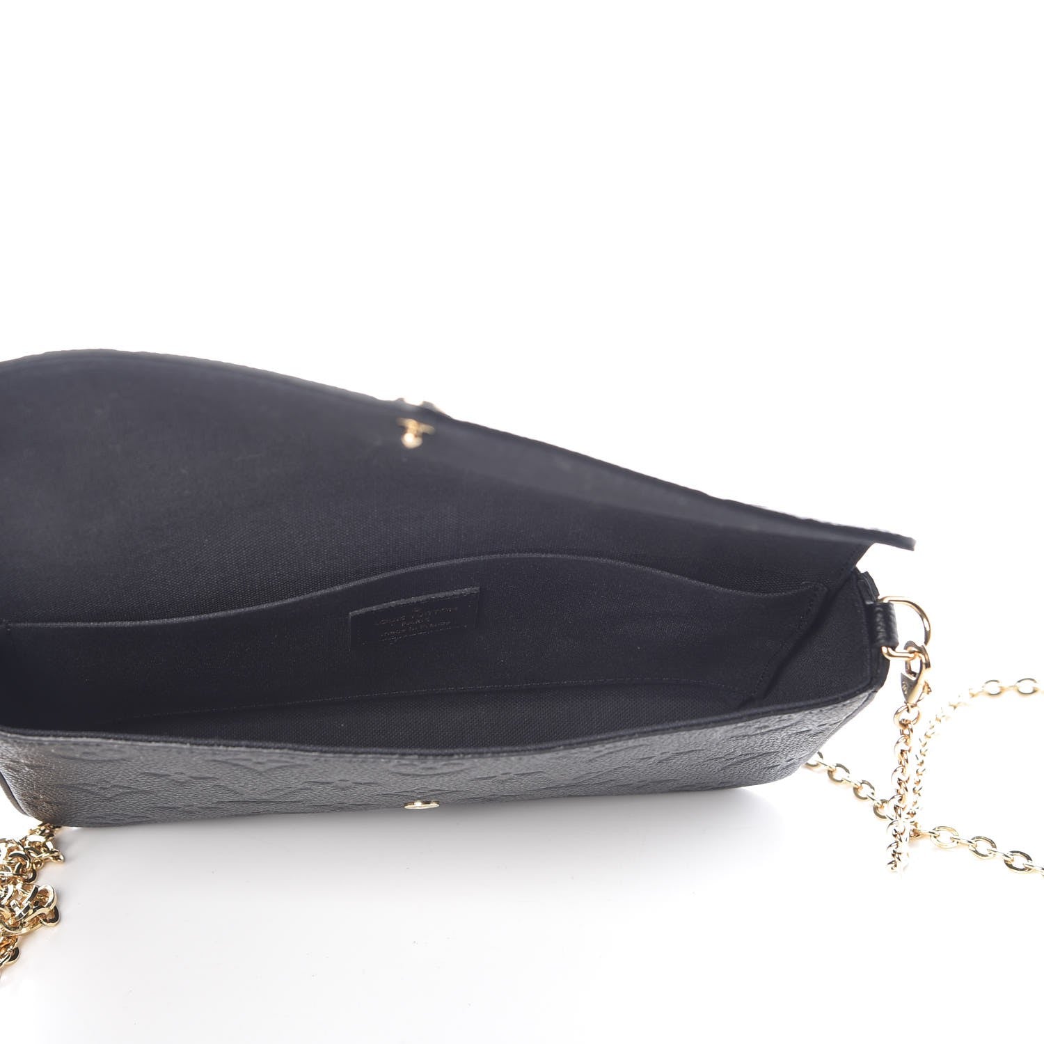Louis Vuitton Empreinte Pochette Felicie Chain Wallet Black 5 of 7