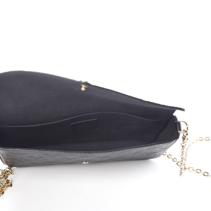 Louis Vuitton Empreinte Pochette Felicie Chain Wallet Black 5 of 7
