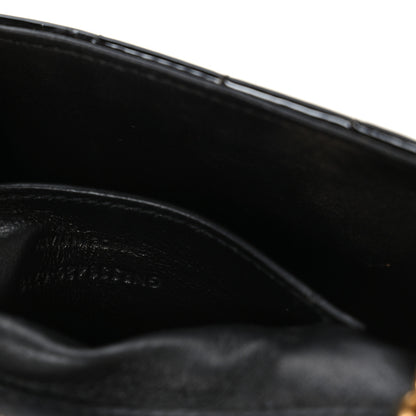 Saint Laurent Patent Calfskin Matelasse Monogram Small Vicky Chain Bag Black 7 of 11