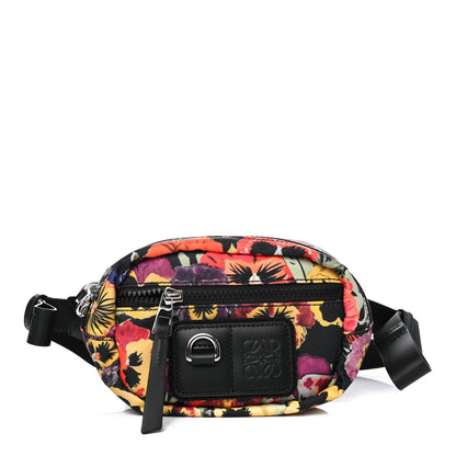 Loewe Nylon Pansies Print Small Round Bum Bag Multicolor 1 of 4