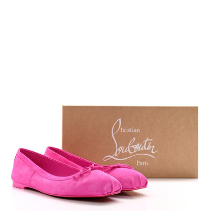 Christian Louboutin Veau Velours Mamadrague Flats 40 Bolerose 9 of 9