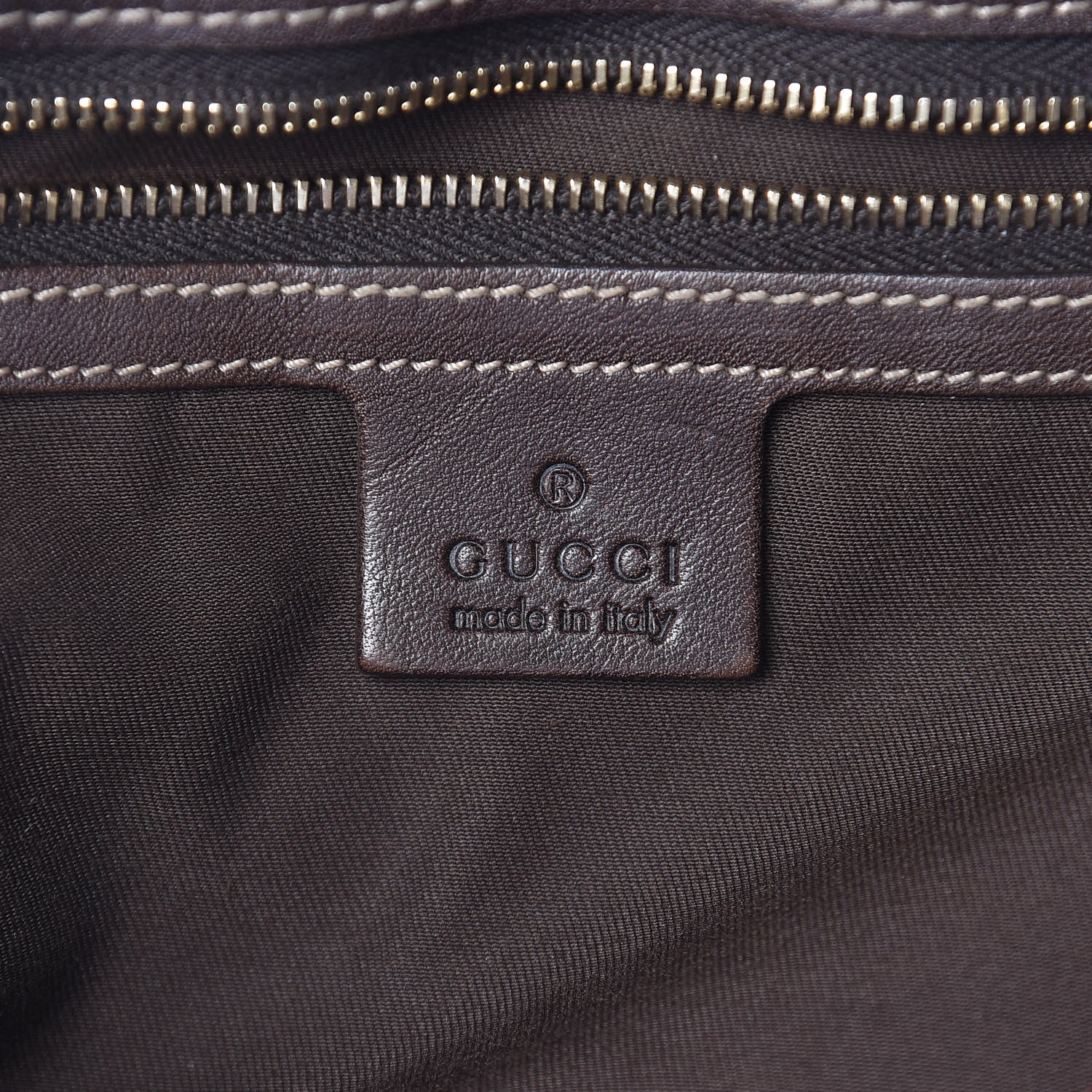 Gucci Monogram Medium Positano Tote Dark Brown 6 of 11