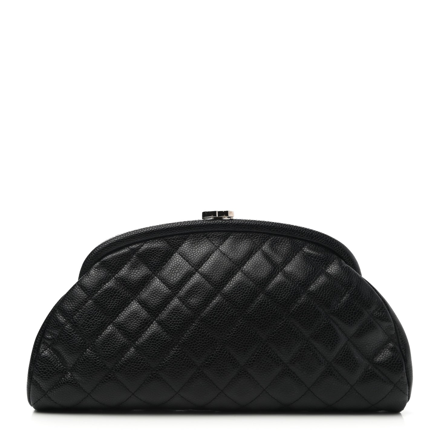 Caviar Quilted Timeless Clutch Black
