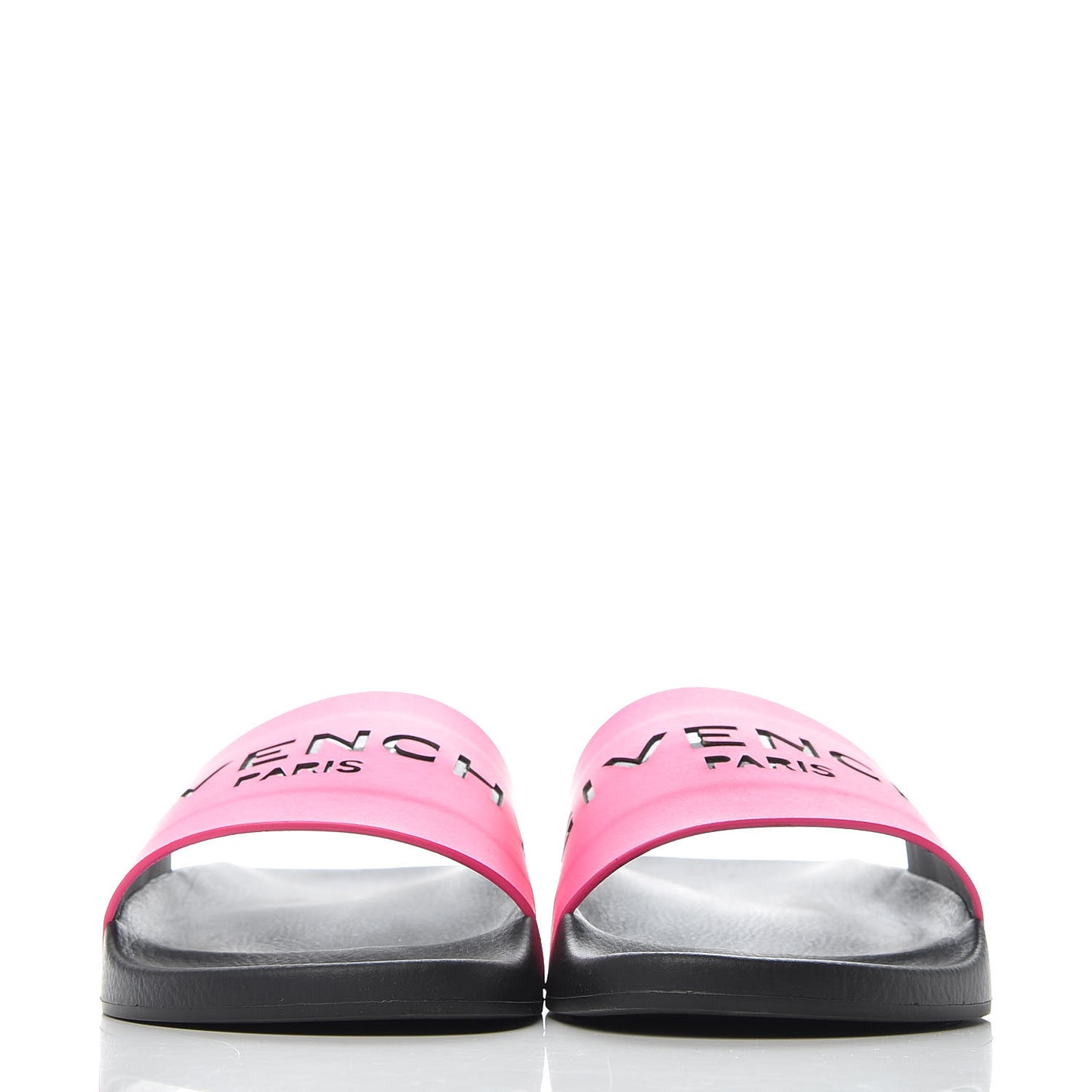 Calfskin Logo Womens Pool Slide Sandals 41 Rose Black