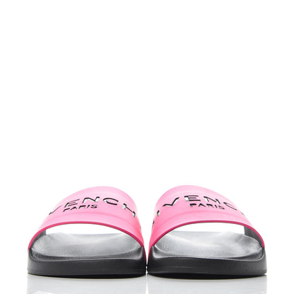 Givenchy Calfskin Logo Womens Pool Slide Sandals 41 Rose Black 2 of 9