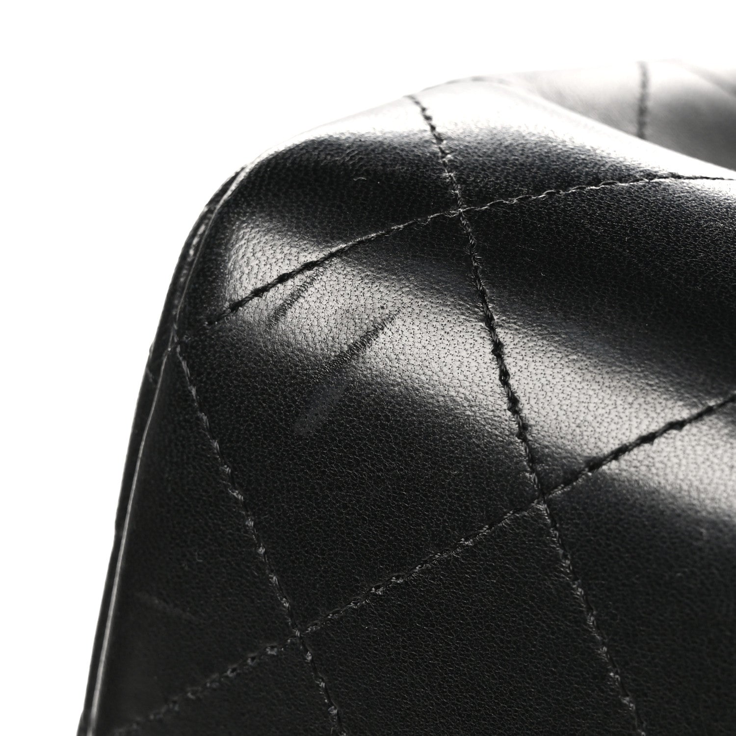 Chanel Lambskin Quilted Jumbo Double Flap Black 11 of 11