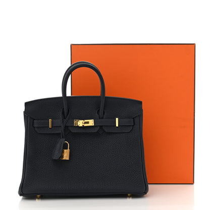 Hermes Togo Birkin 25 Bleu Nuit 12 of 12