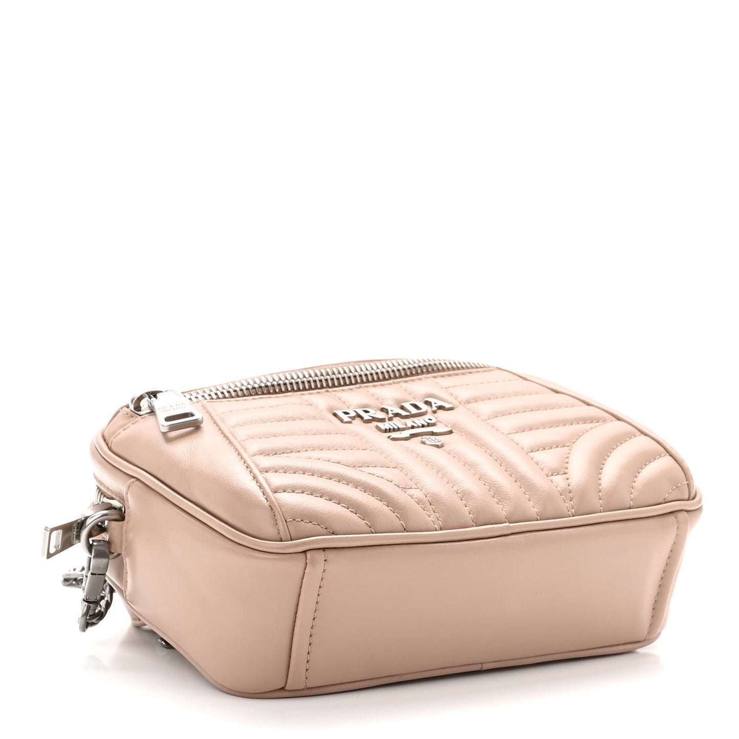 Soft Calfskin Impunture Diagramme Belt Bag Cipria