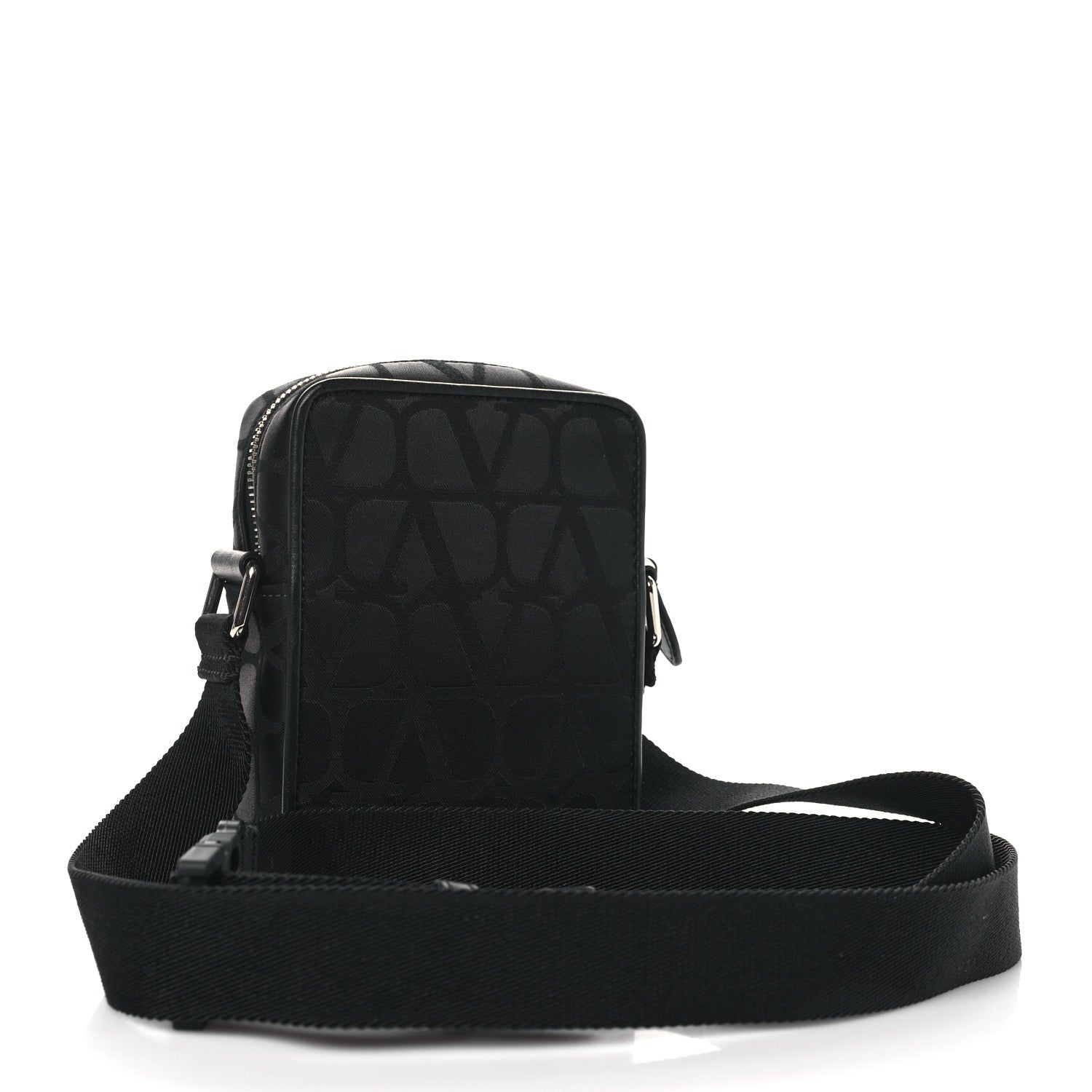 Valentino Garavani Toile Iconographe Calfskin Vlogo Small Mens VLogo Crossbody Black 3 of 9
