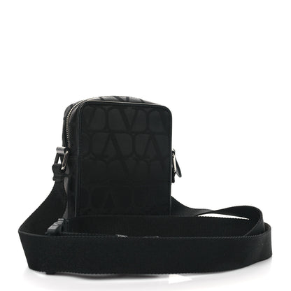 Valentino Garavani Toile Iconographe Calfskin Vlogo Small Mens VLogo Crossbody Black 3 of 9