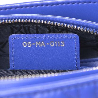 Christian Dior Lambskin Cannage Medium Lady Dior Blue Persan 7 of 11