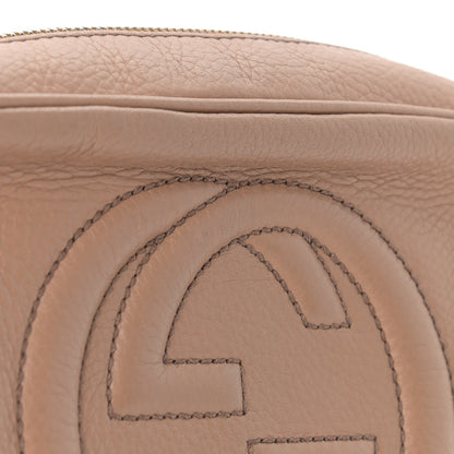 Gucci Pebbled Calfskin Small Soho Disco Bag Camelia 16 of 19
