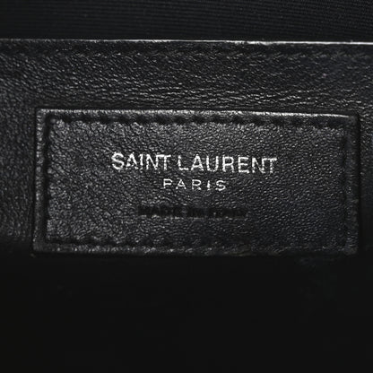 Saint Laurent Canvas Calfskin Small Uptown Tote Black 6 of 10