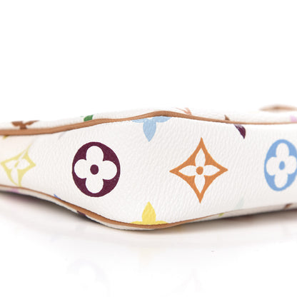 Louis Vuitton Monogram Multicolor Pochette Accessories White 8 of 10