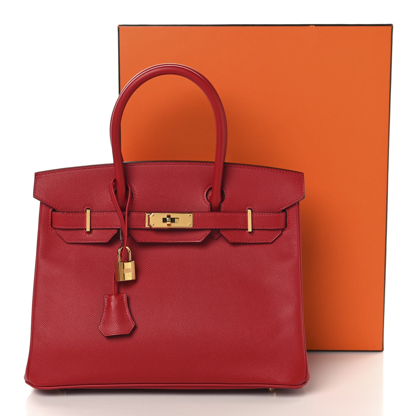 Epsom BIRKIN 30 Rouge Casaque