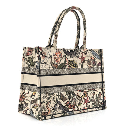 Christian Dior Canvas Embroidered Animaux Fantastiques Medium Book Tote Multicolor 3 of 10