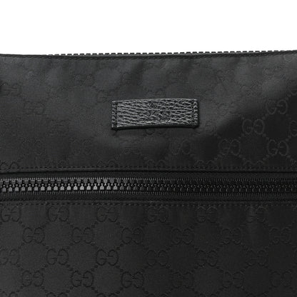 Gucci Nylon Monogram Small Flat Messenger Bag Black 8 of 10